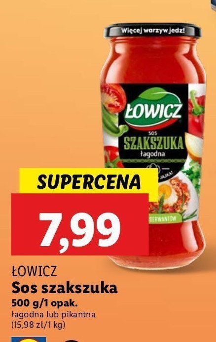 Sos szakszuka łagodna Łowicz promocja