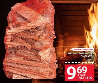 Drewno rozpałkowe smolaczki promocja w Selgros