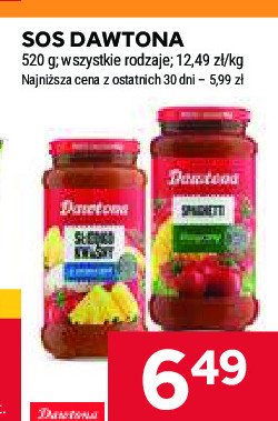 Sos spaghetti klasyczny Dawtona promocja