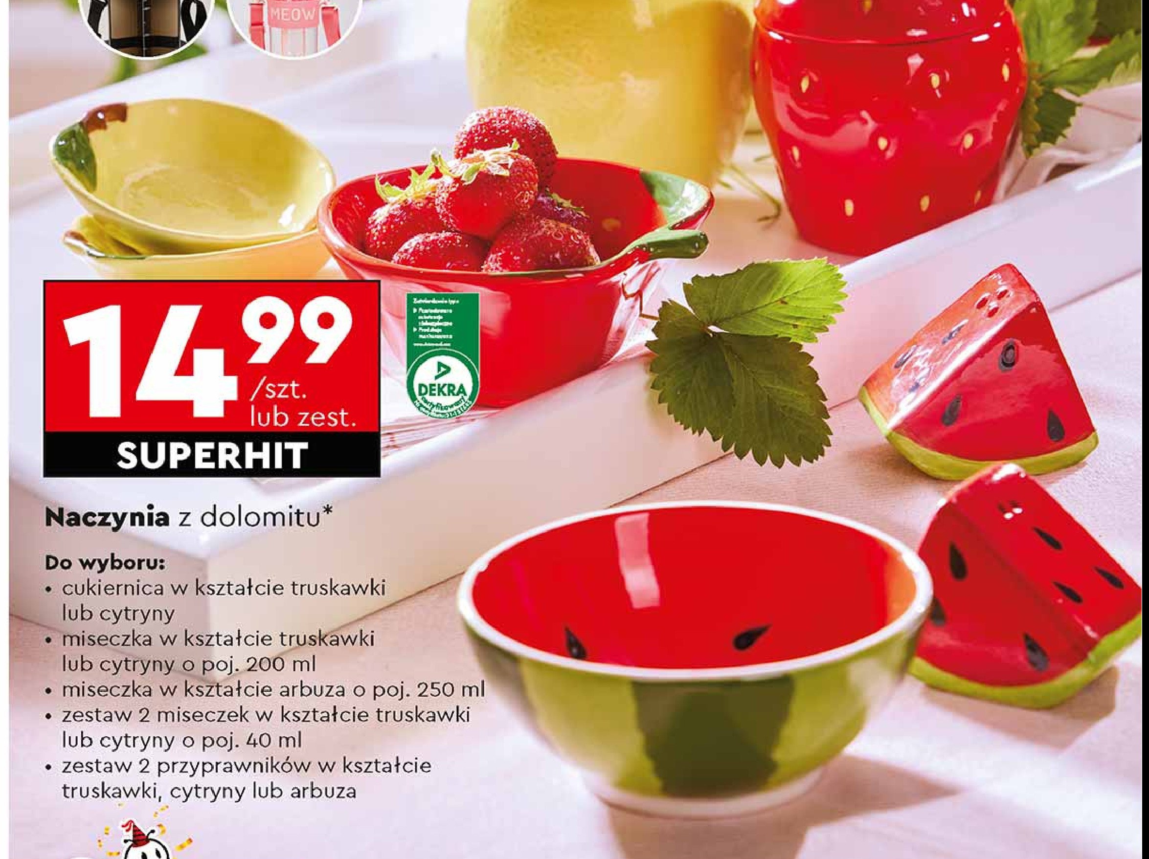Cukiernica z dolomitu truskawka promocja w Biedronka