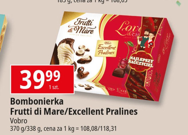Bombonierka Vobro excellent pralines promocja w Dino