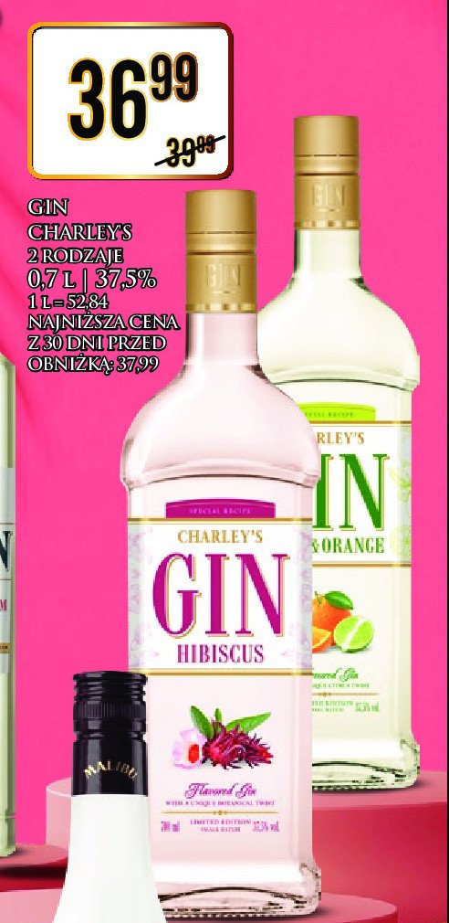 Gin Charley's hibiscus promocja