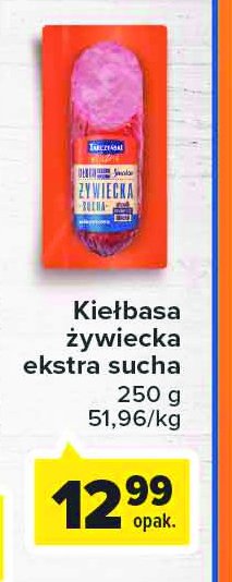 Kiełbasa sucha żywiecka wieprzowa Tarczyński promocja