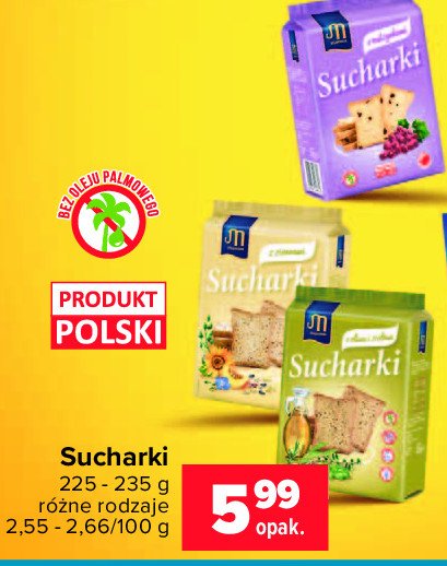 Sucharki z ziarnami Mamut promocja