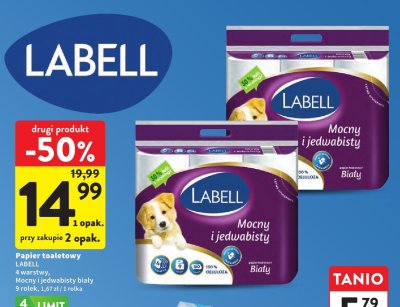Papier toaletowy Labell Mocny i jedwabisty biały promocja w Intermarche