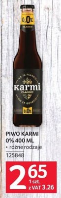 Piwo Karmi 0% 400 ml różne rodzaje promocja w Selgros