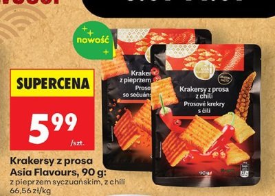Krakersy z prosa z pieprzem syczuańskim promocja w Biedronka