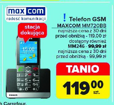 Telefon bezprzewodowy mm720bb Maxcom promocja