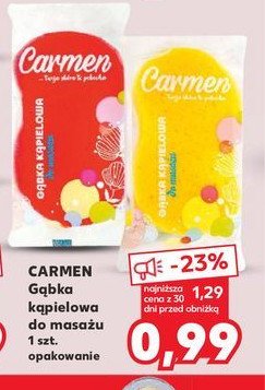 Gąbka kąpielowa do masażu promocja w Biedronka