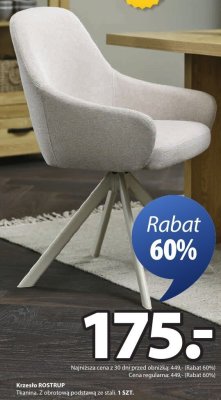 Krzesło ROSTRUP promocja w Jysk