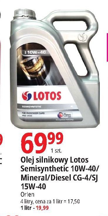Olej silnikowy 15w-40 LOTOS DIESEL promocja