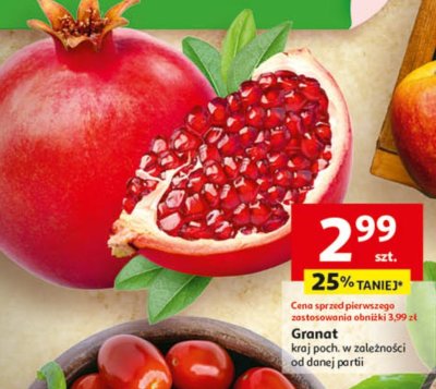 Owoce granat, kraj poch. w zależności od danej partii promocja w Auchan