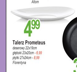 Talerz g艂臋boki prometeus 23 x 20 cm Florentyna promocja