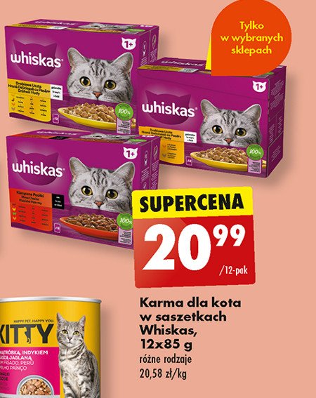 Potrawka w galaretce smaki wołowe Whiskas promocja