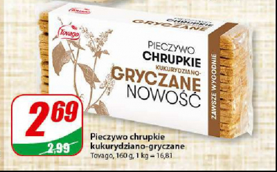 Pieczywo chrupkie gryczane Tovago promocja