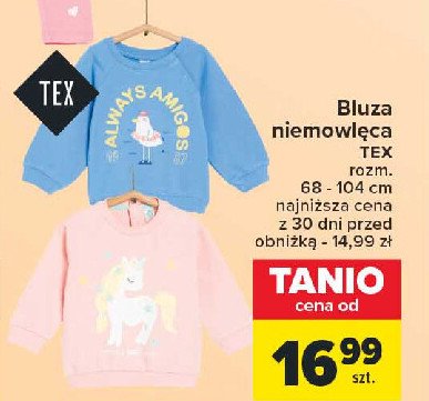 Bluza niemowlęca 68-104 cm Tex promocja