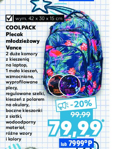 Plecak młodzieżowy vance Coolpack promocja