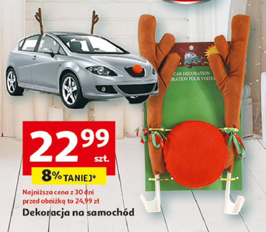 Dekoracja na samochód promocja w Auchan