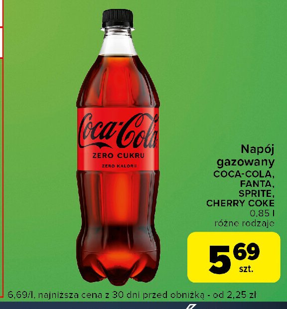 Napój Coca-cola cherry promocja