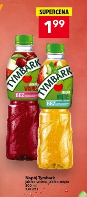 Napój Tymbark jabłko-wiśnia, jabłko-mięta 500 ml promocja w LEWIATAN