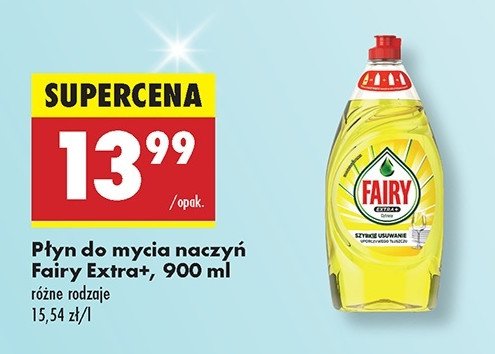 Płyn do mycia naczyń cytrynowy Fairy extra+ promocja