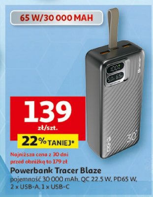 Powerbank Tracer Blaze promocja w Auchan