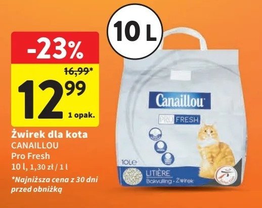 Żwirek dla kota pro fresh Canaillou promocja