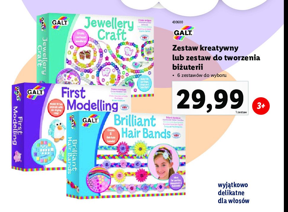 Zestaw kreatywny first modelling Galt promocja