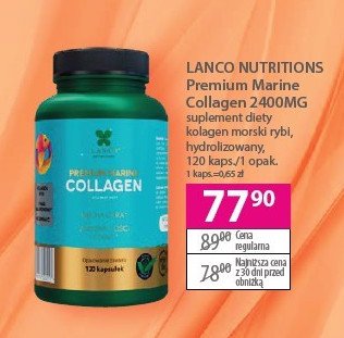 Suplement diety collagen 2400mg Lanco nutritions promocja