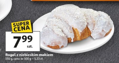 Rogal z niebieskim makiem promocja w Auchan