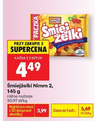 Śmiejżelki Nimm 2, różne rodzaje promocja w Biedronka