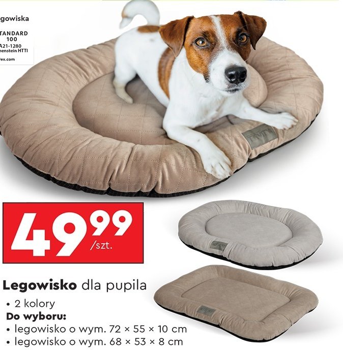 Legowisko dla pupila 68 x 53 x 8 cm Activ pet promocja w Biedronka