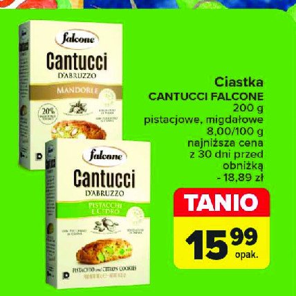 Ciasteczka cantucci z pistacjami Falcone promocja