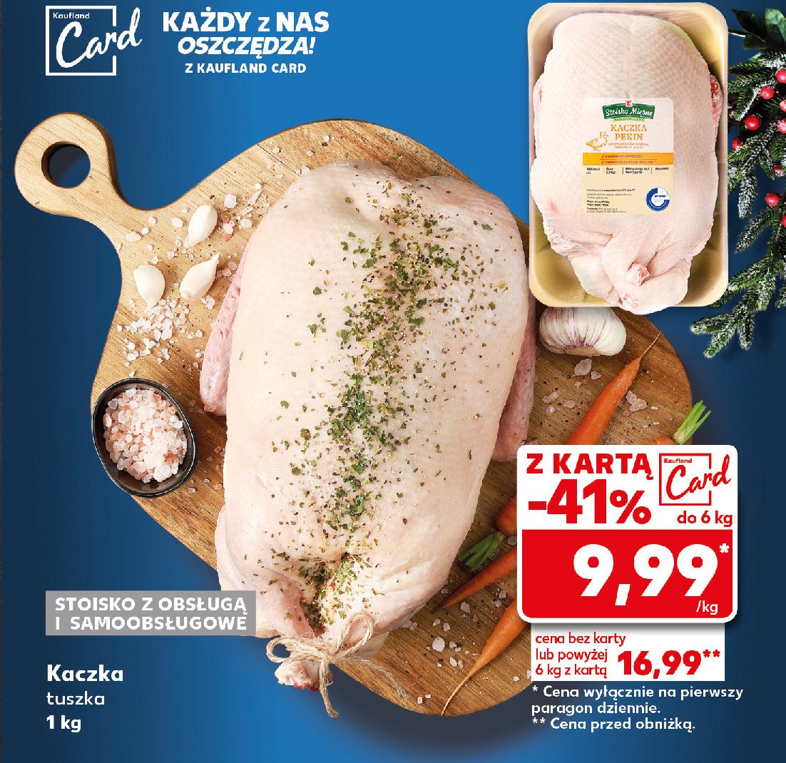 Kaczka tusza Stoisko mięsne promocja w Kaufland