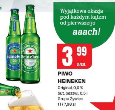 Piwo Heineken Original 0,0% promocja