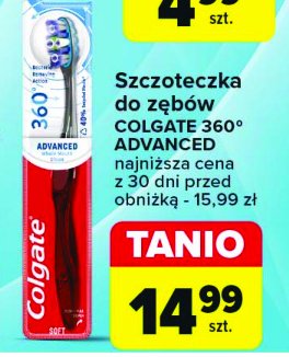 Szczoteczka do zębów średnia Colgate 360 advanced promocja