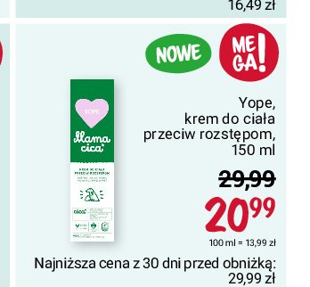 Krem do ciała przeciw rozstępom Yope mama cica promocja