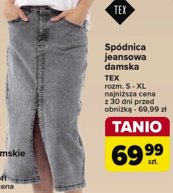 Spódnica jeans damska s-xl Tex promocja