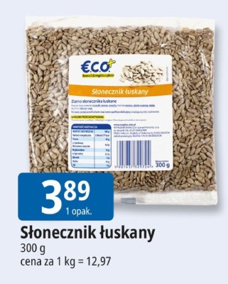 Słonecznik łuskany Eco+ promocja w Leclerc