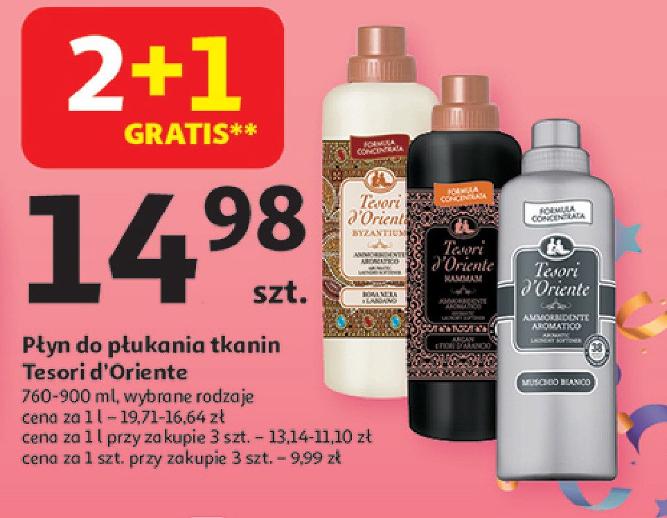 Płyn do płukania muschio bianco Tesori d'oriente promocja w Auchan
