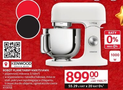 Robot planetarny Kenwood kMix KMX751AWH promocja w Selgros