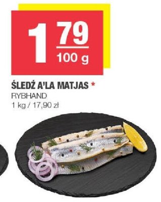 Śledź a'la matjas Rybhand promocja w SPAR