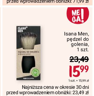 Pędzel do golenia Isana for men promocja