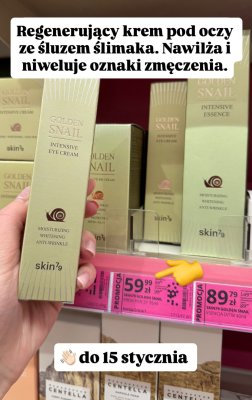 Krem pod oczy Golden Snail Intensive Eye Cream promocja w Hebe