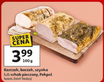 Karczek, boczek, szynka lub schab pieczony, Pekpol luzem promocja w Auchan