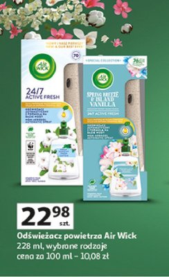 Odświeżacz powietrza oceaniczny powiew i rajska wanilia Air wick active fresh promocja