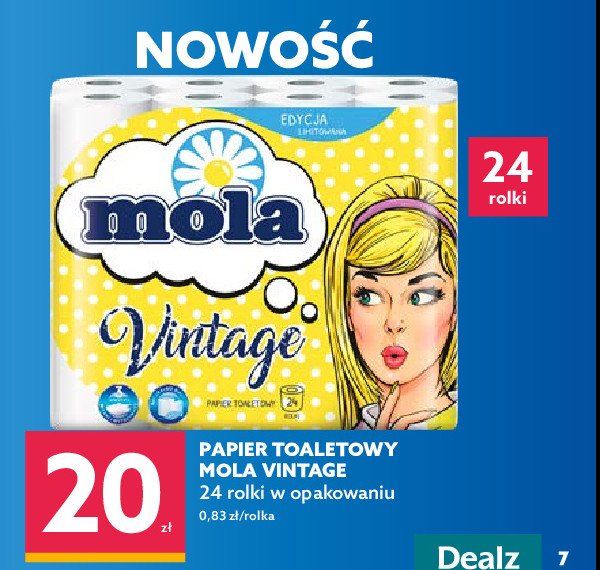 Papier toaletowy vintage Mola promocja