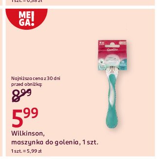 Maszynka do golenia Wilkinson quattro titanium promocja w Rossmann