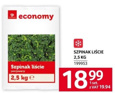 Szpinak promocja w Selgros