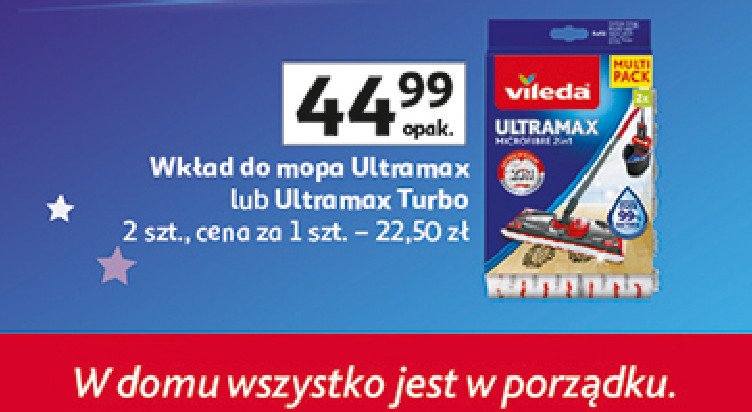 Zapas do mopa ultramat turbo Vileda promocja w Auchan
